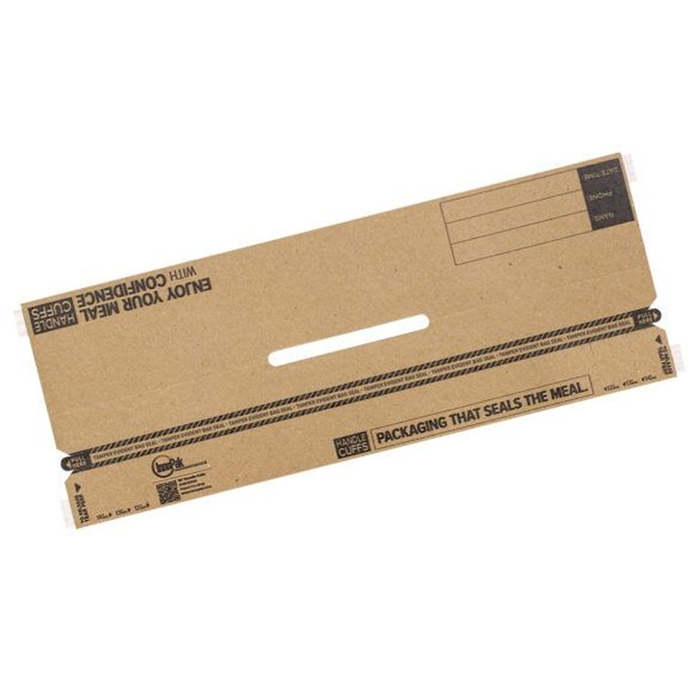 Inno-pak Brown Kraft Paper Handle Cuffs Fits 12 13 And 14 Inch Face Bags, 13 X 6 Inch -- 250 Per Case