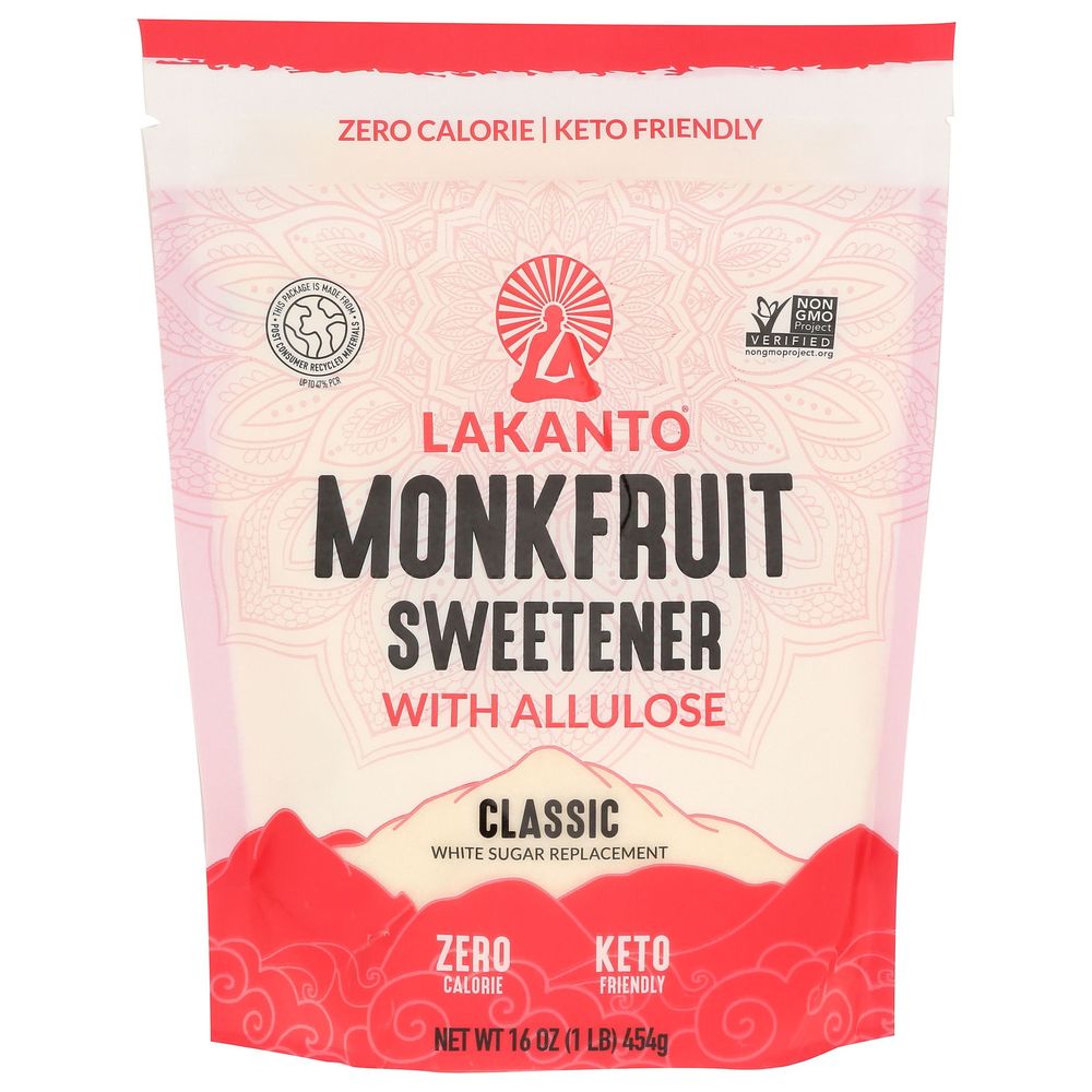 Lakanto Classic Monkfruit Sweetener With Allulose, 16 Ounce -- 8 Per Case