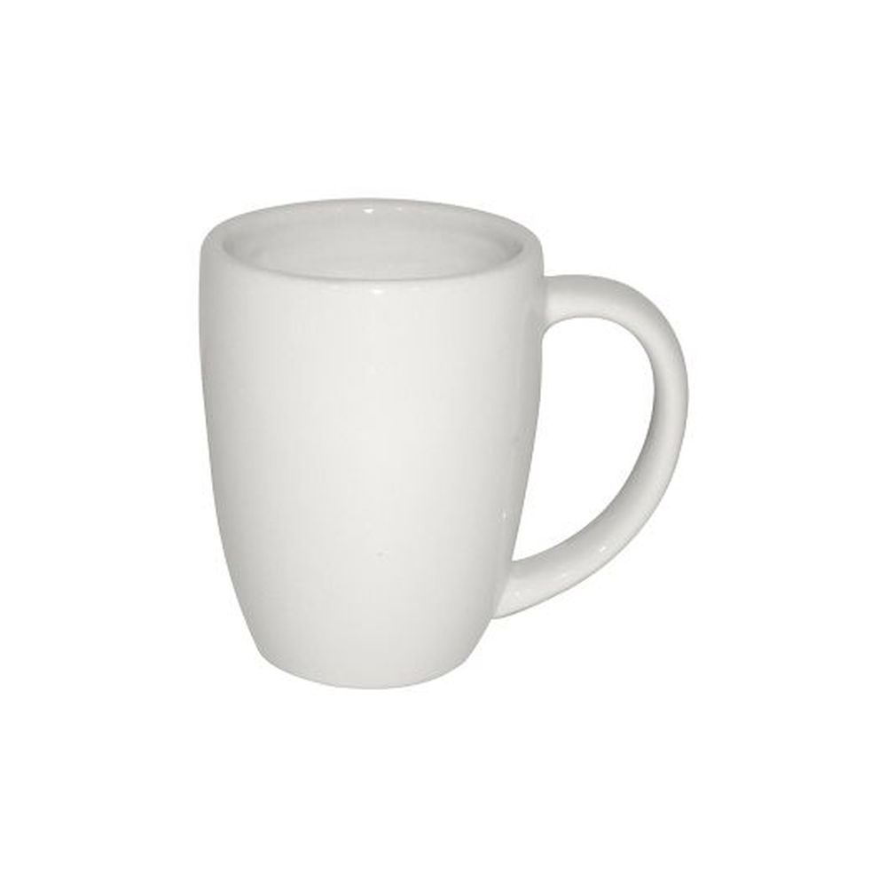 Anfora White San Antonio 12 Ounce Coffee Mug, 24 Count