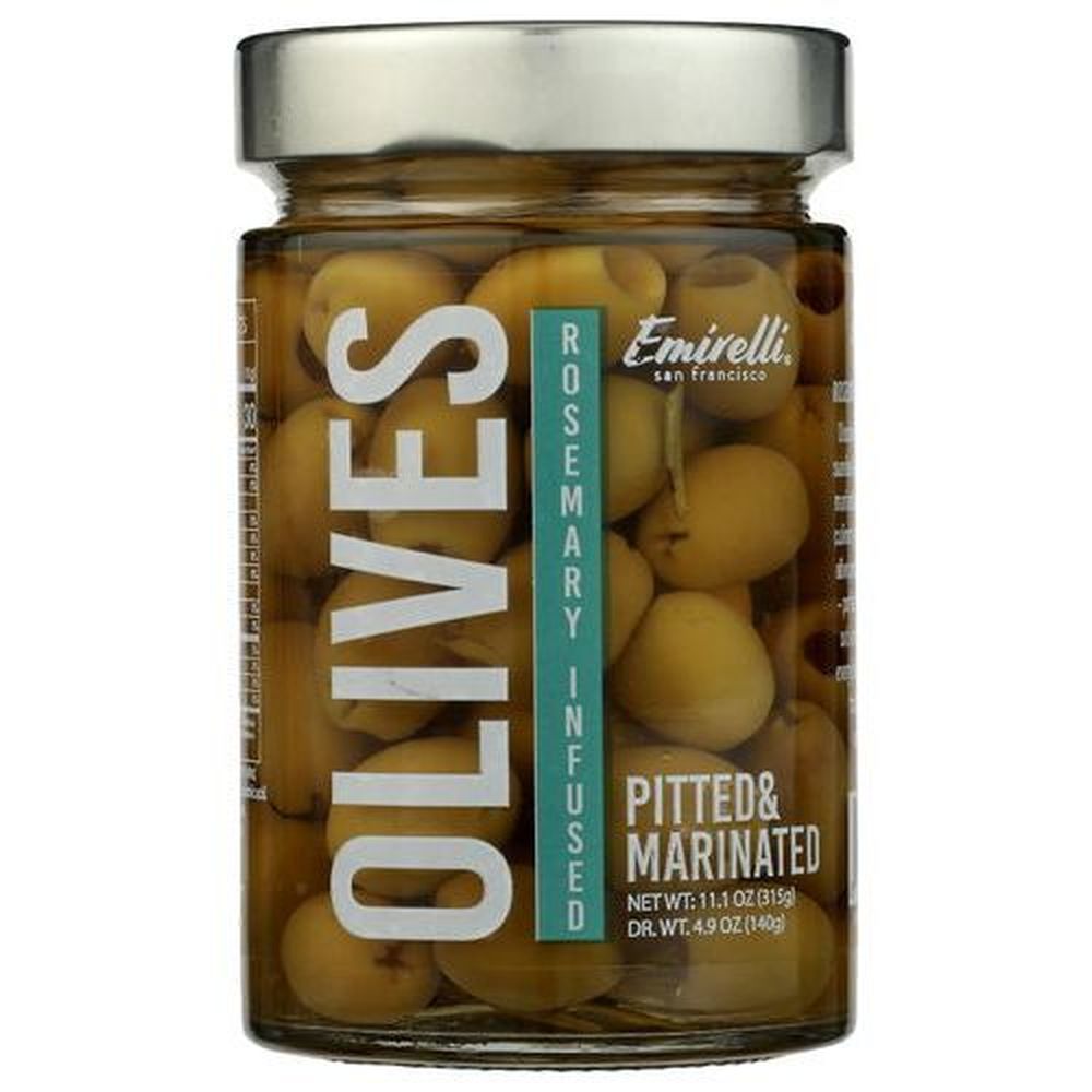 Rosemary Infused Pitted Marinated Green Olives