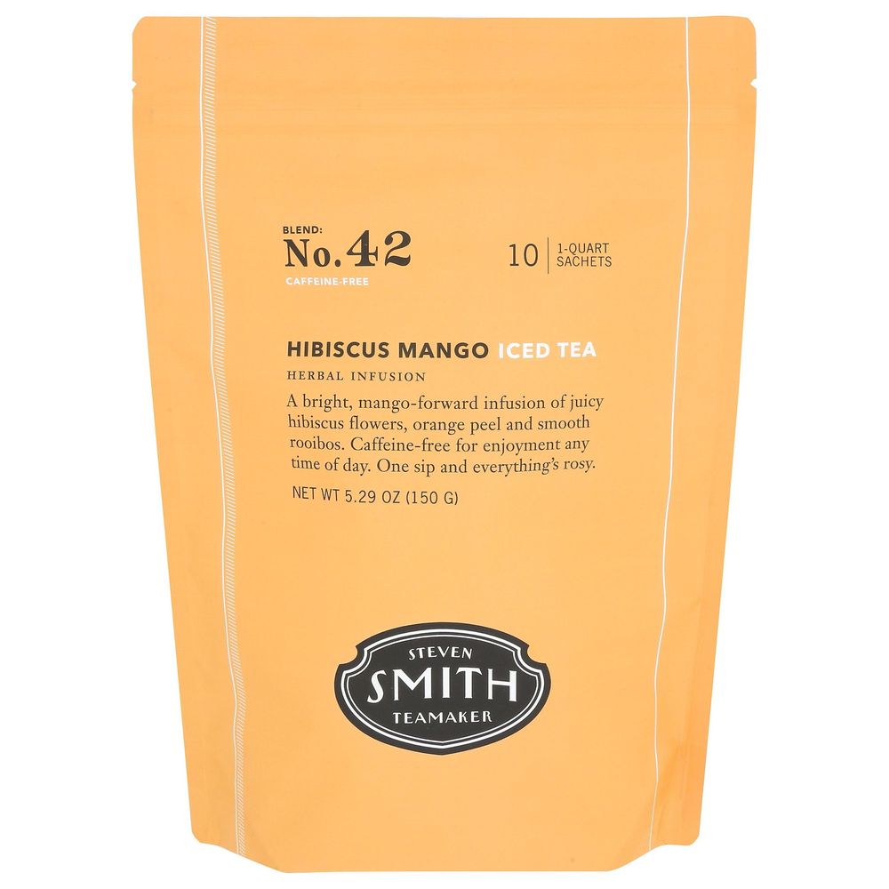 Steven Smith Teamaker Hibiscus Mango Iced Tea, 10 Tea Bags -- 10 Per Case