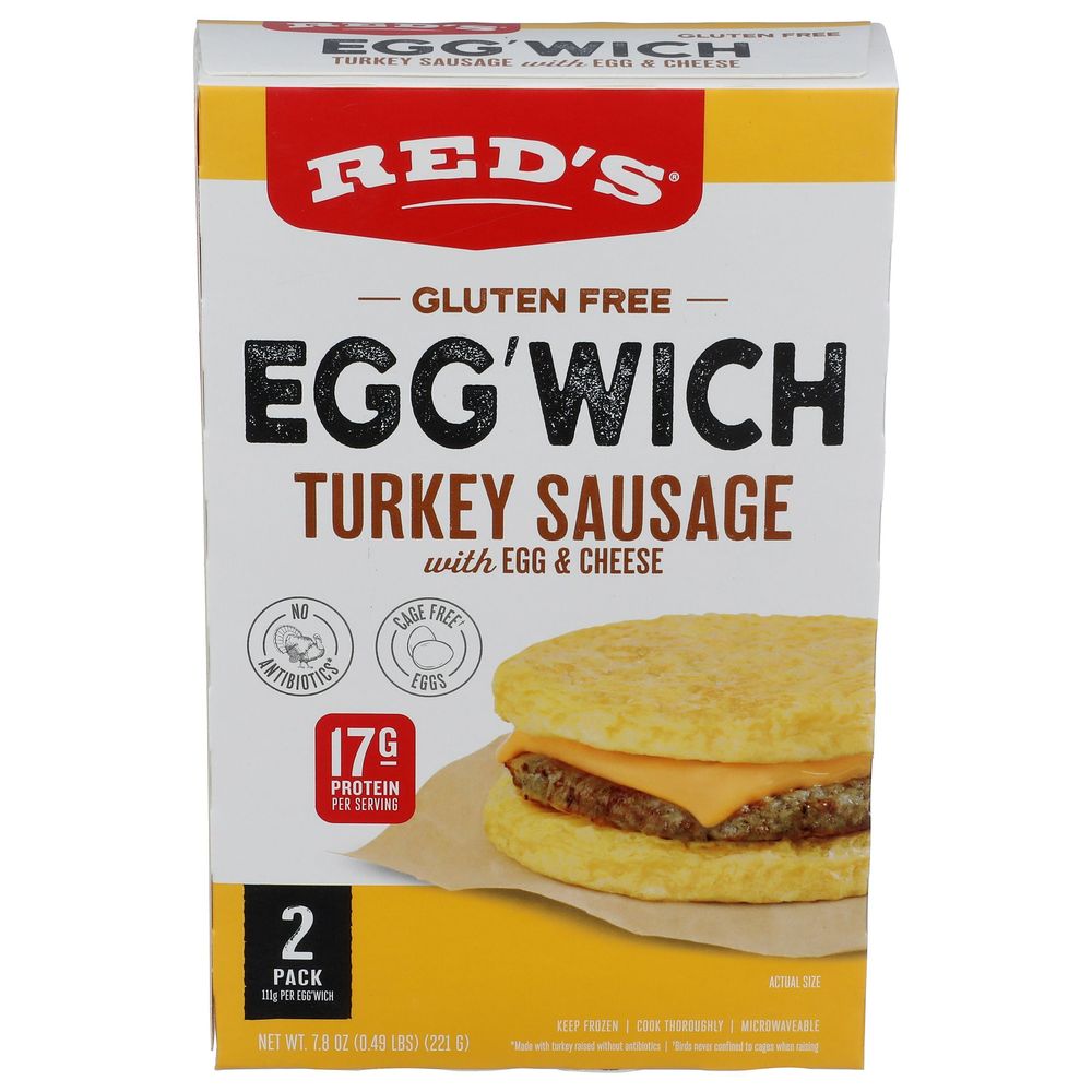 Reds Turkey Sausage Eggwich, 7.8 Ounce -- 6 Per Case