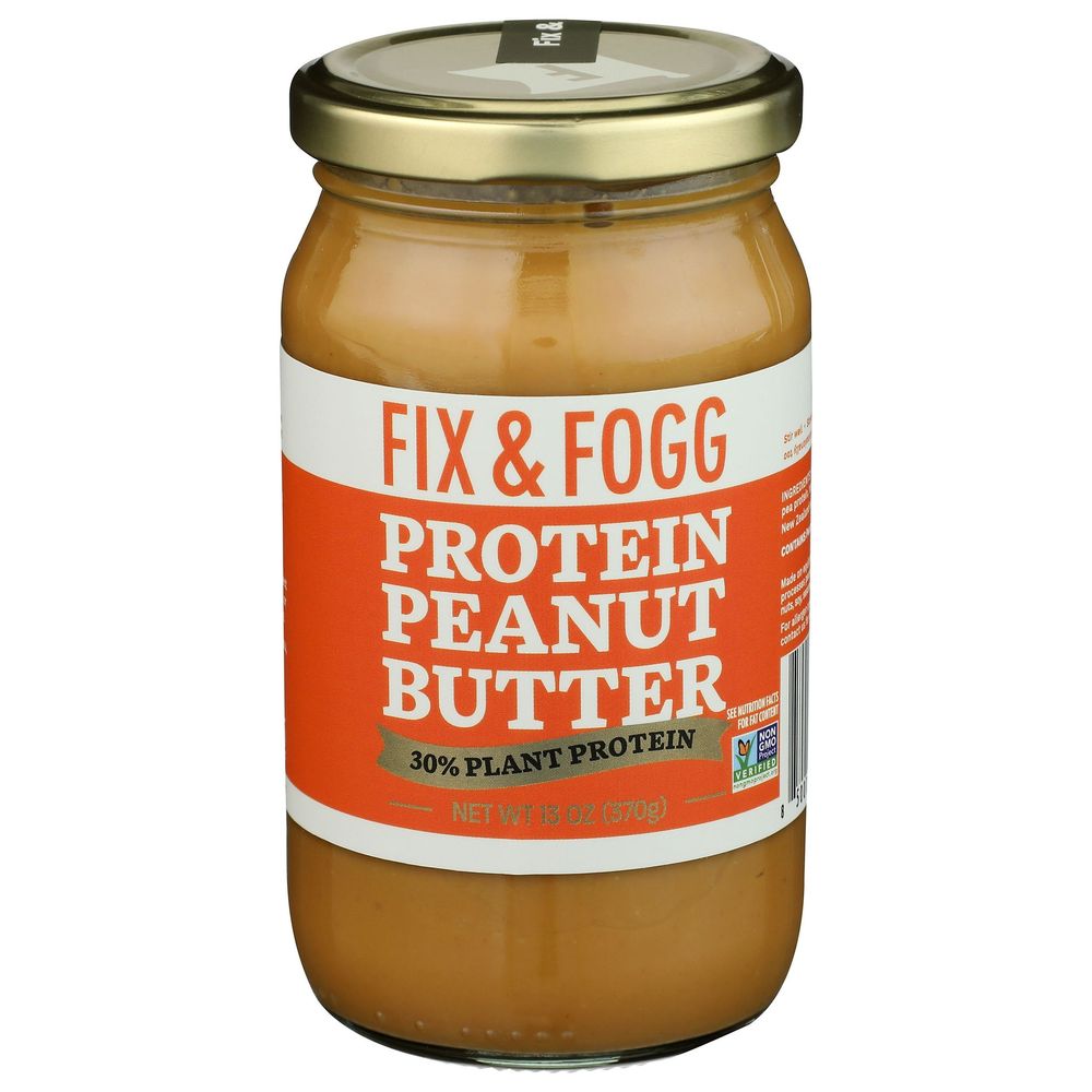 Fix & Fogg Protein Peanut Butter, 13 Ounce -- 6 Per Case