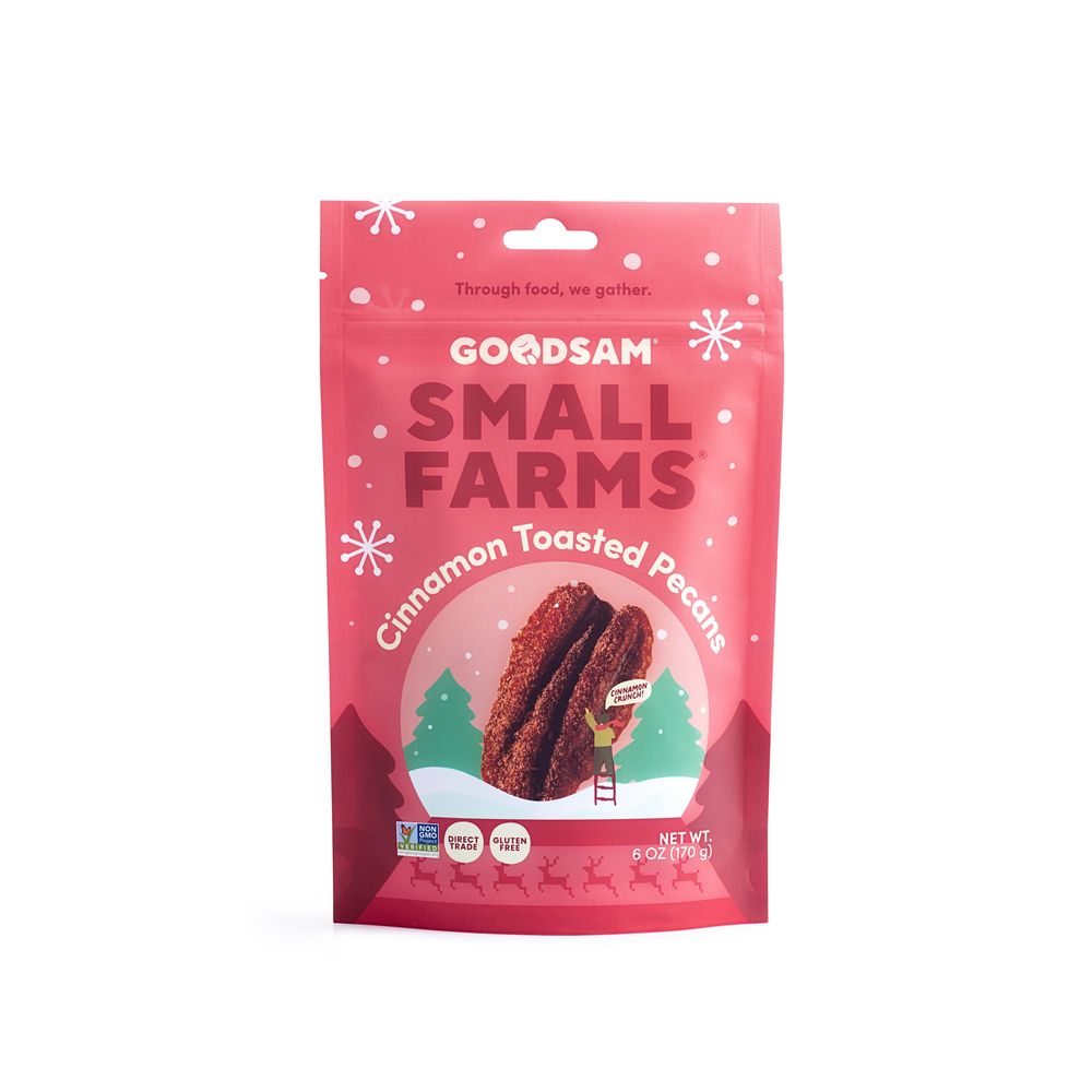 Goodsam Small Farms Cinnamon Toasted Pecans - Holiday Snack, 6 Ounce -- 8 Per Case