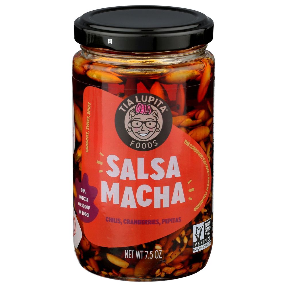Tia Lupita Foods Chilis Cranberries Pepitas Salsa Macha, 7.5 Ounce -- 6 Per Case