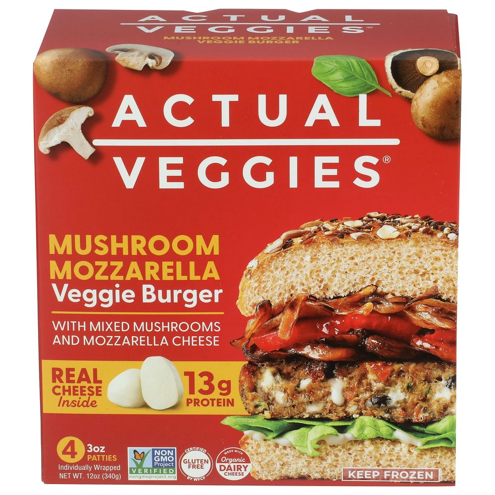 Mushroom Mozzarella Veggie Burger