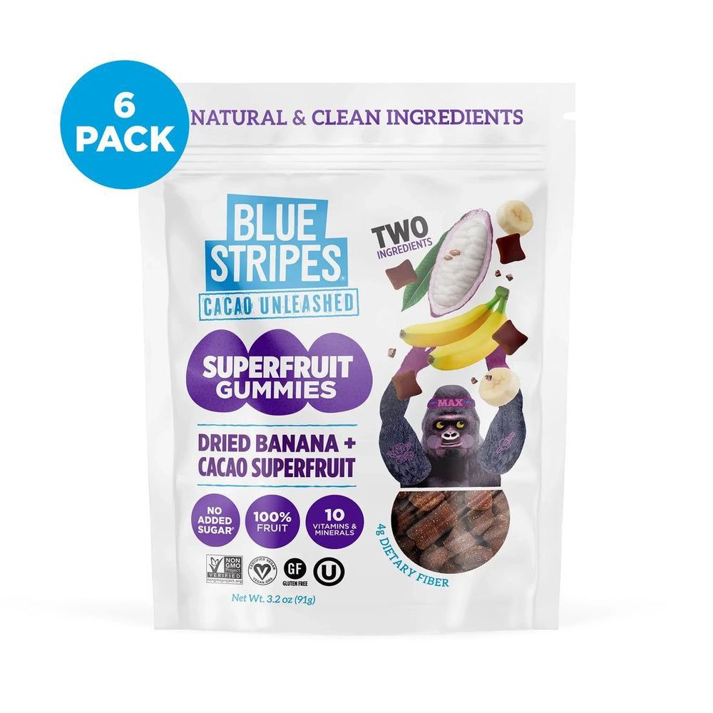 Banana Cacao Nibs Dried Cacao Fruit Superfood Gummies