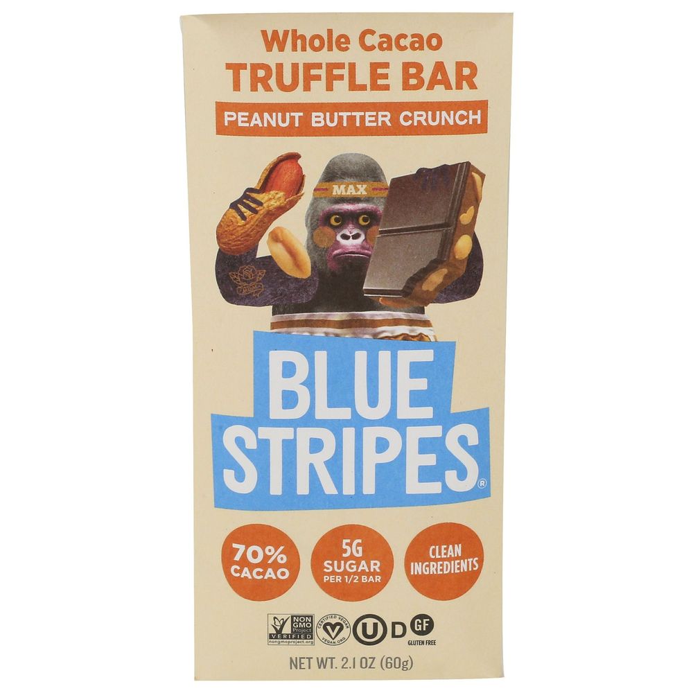 Peanut Butter Crunch Whole Cacao Truffle Chocolate Bar