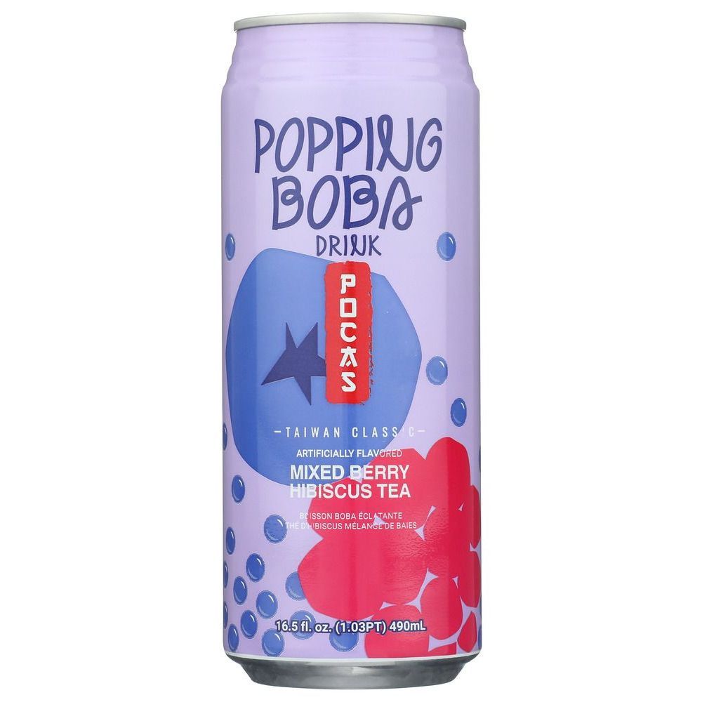 Popping Boba Drink Mixed Berry Hibiscus Tea