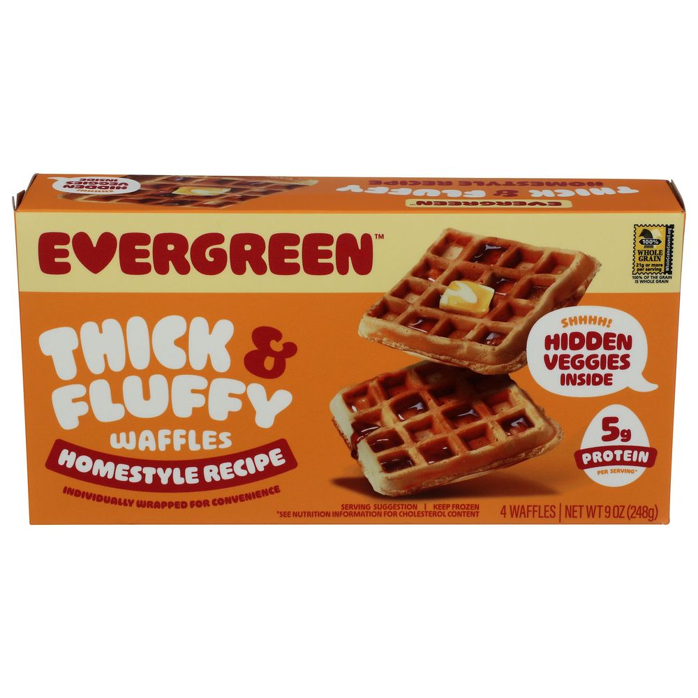 Evergreen Thick And Fluffy Homestyle Recipe Waffles, 9 Ounce -- 6 Per Case