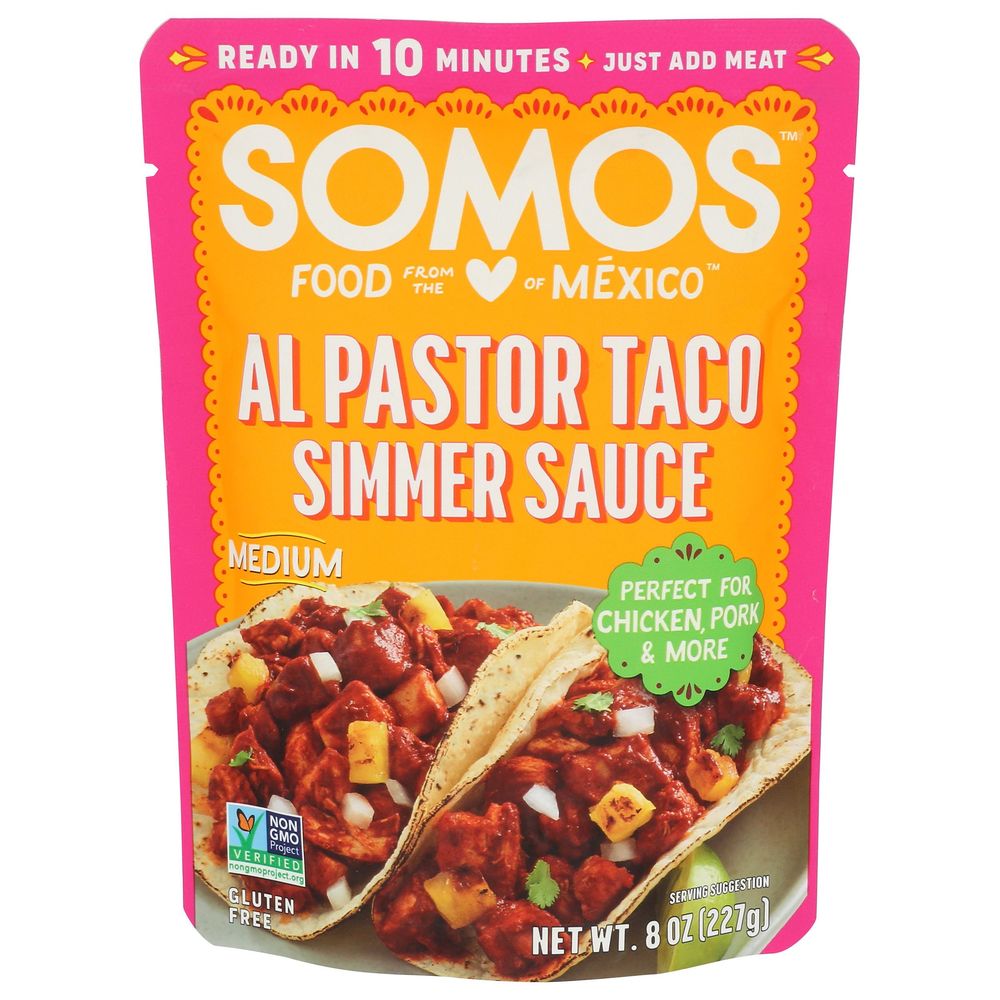 Somos Al Pastor Taco Medium Simmer Sauce, 8 Ounce -- 6 Per Case