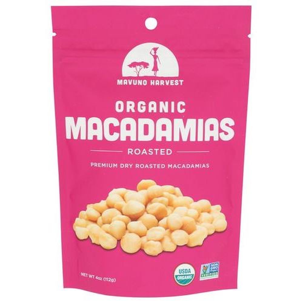 Mavuno Harvest Organic Roasted Macadamias Nuts, 4 Ounce -- 6 Per Case