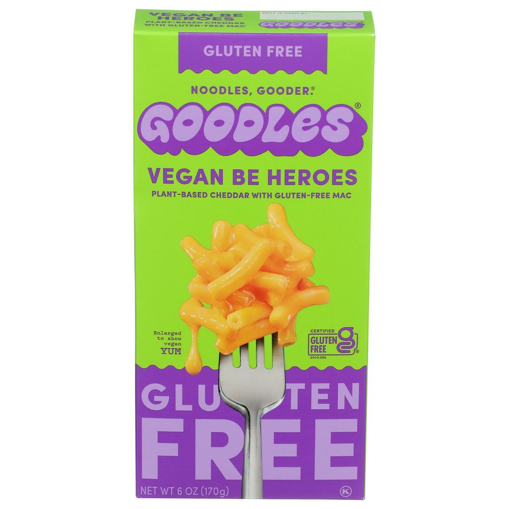 Goodles Gluten-free Vegan Be Heroes Mac N Cheese, 6 Ounce -- 12 Per Case