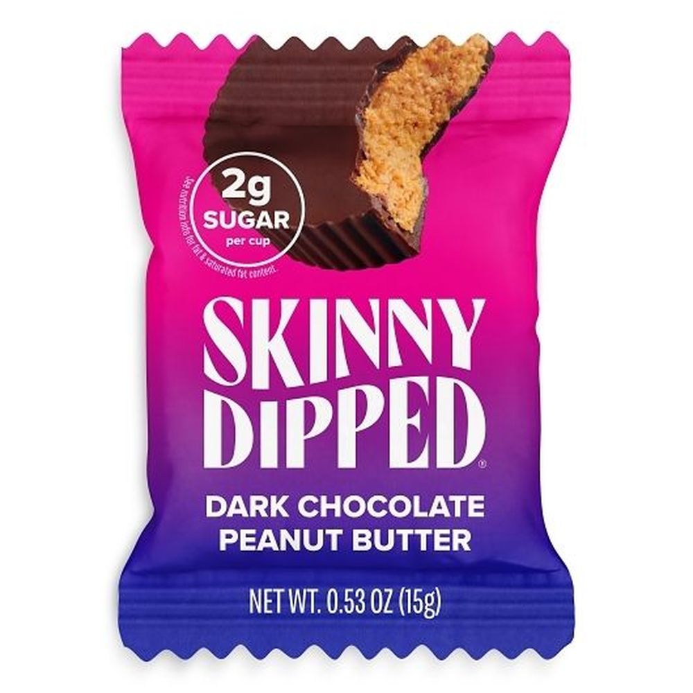 Skinny Dipped Dark Chocolate Peanut Butter Cup, 0.53 Ounce -- 24 Per Case