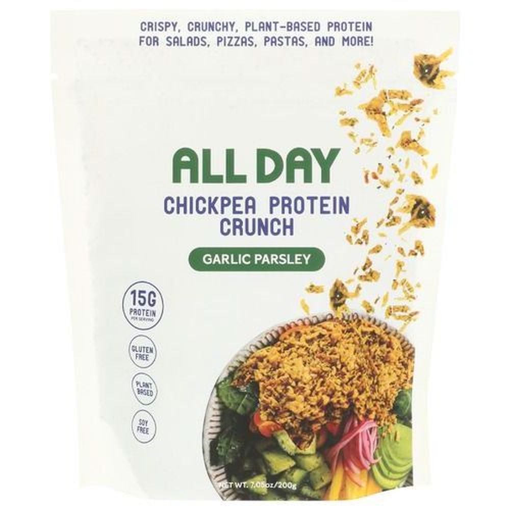 Garlic Parsley Chickpea Protein Crunch