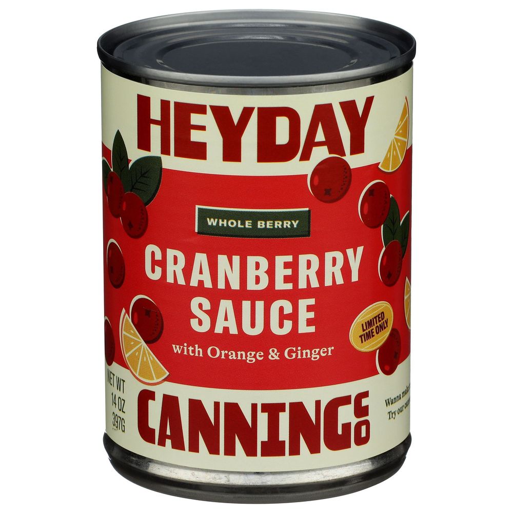 Heyday Cranberry Sauce With Orange And Ginger, 14 Ounce -- 12 Per Case