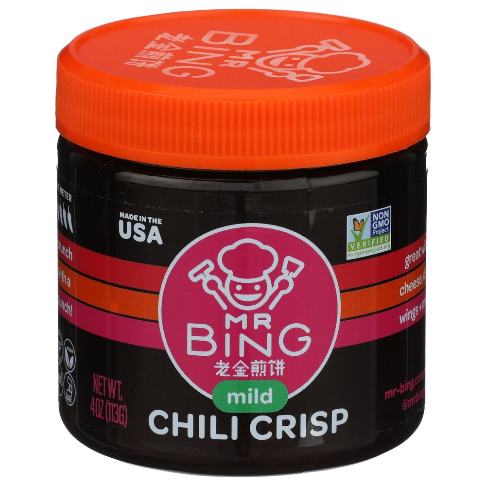 Mr. Bing Mild Chili Crisp, 4 Ounce -- 12 Per Case