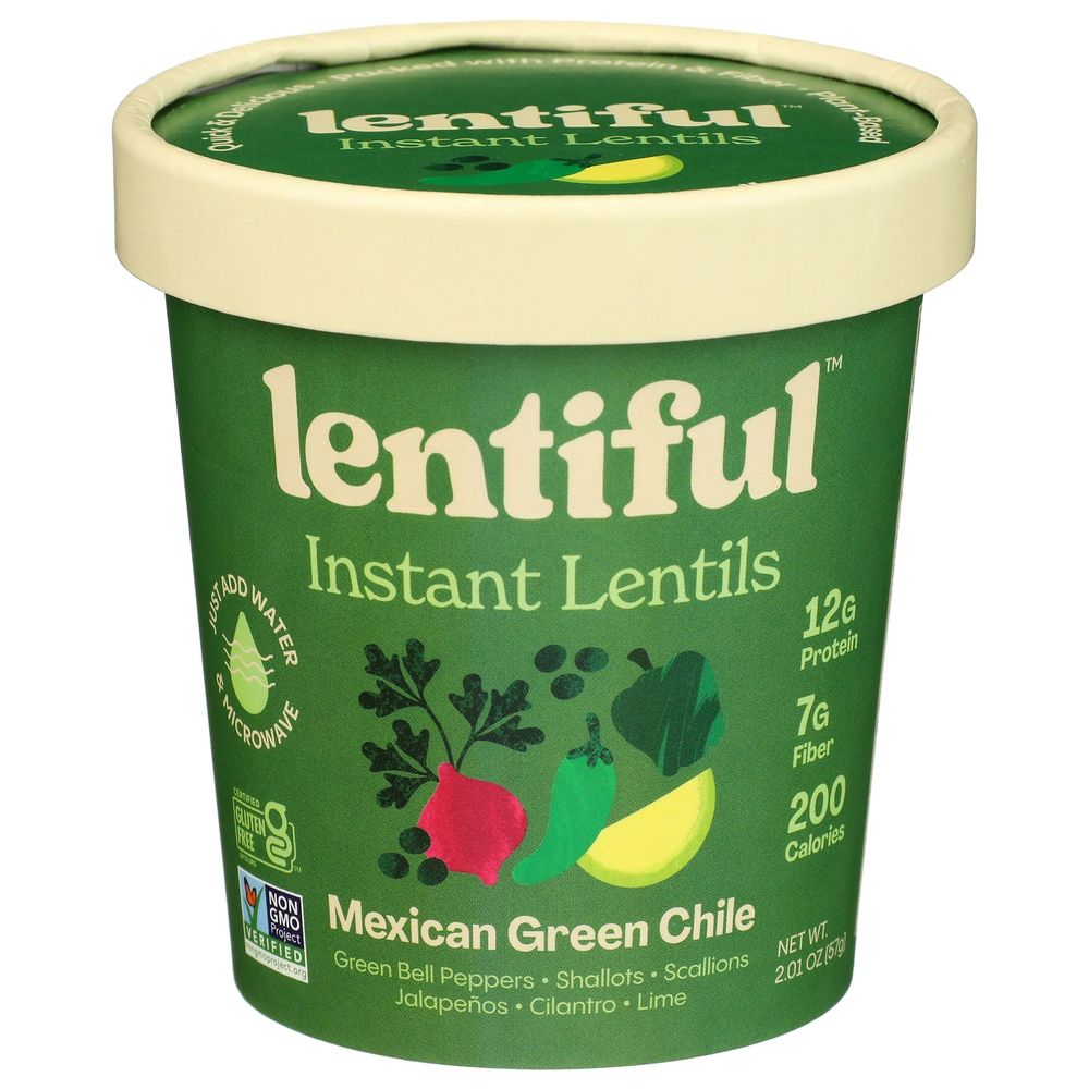 Lentiful Mexican Green Chile Instant Lentils, 2.01 Ounce -- 8 Per Case