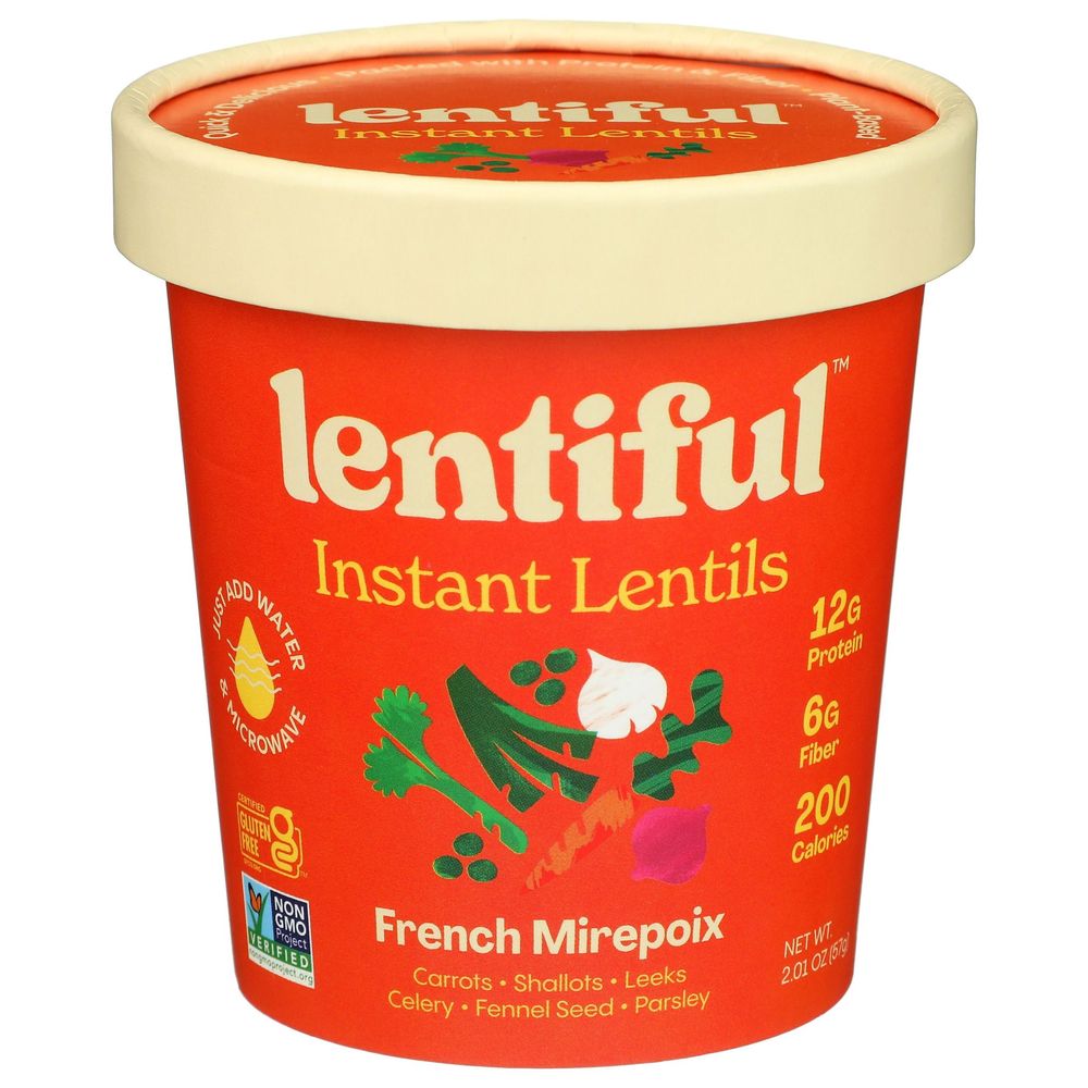 Lentiful French Mirepoix Instant Lentils, 2.01 Ounce -- 8 Per Case
