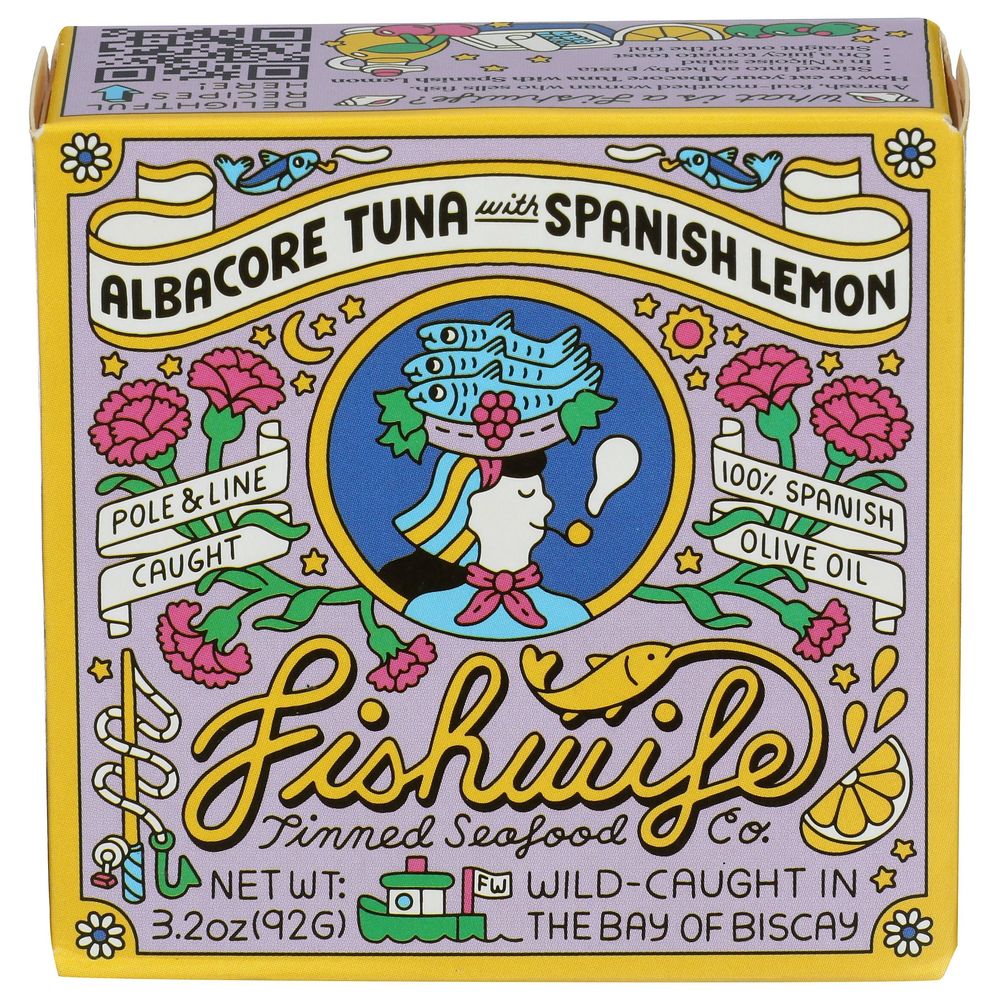 Fishwife Albacore Tuna With Spanish Lemon, 3.2 Ounce -- 12 Per Case
