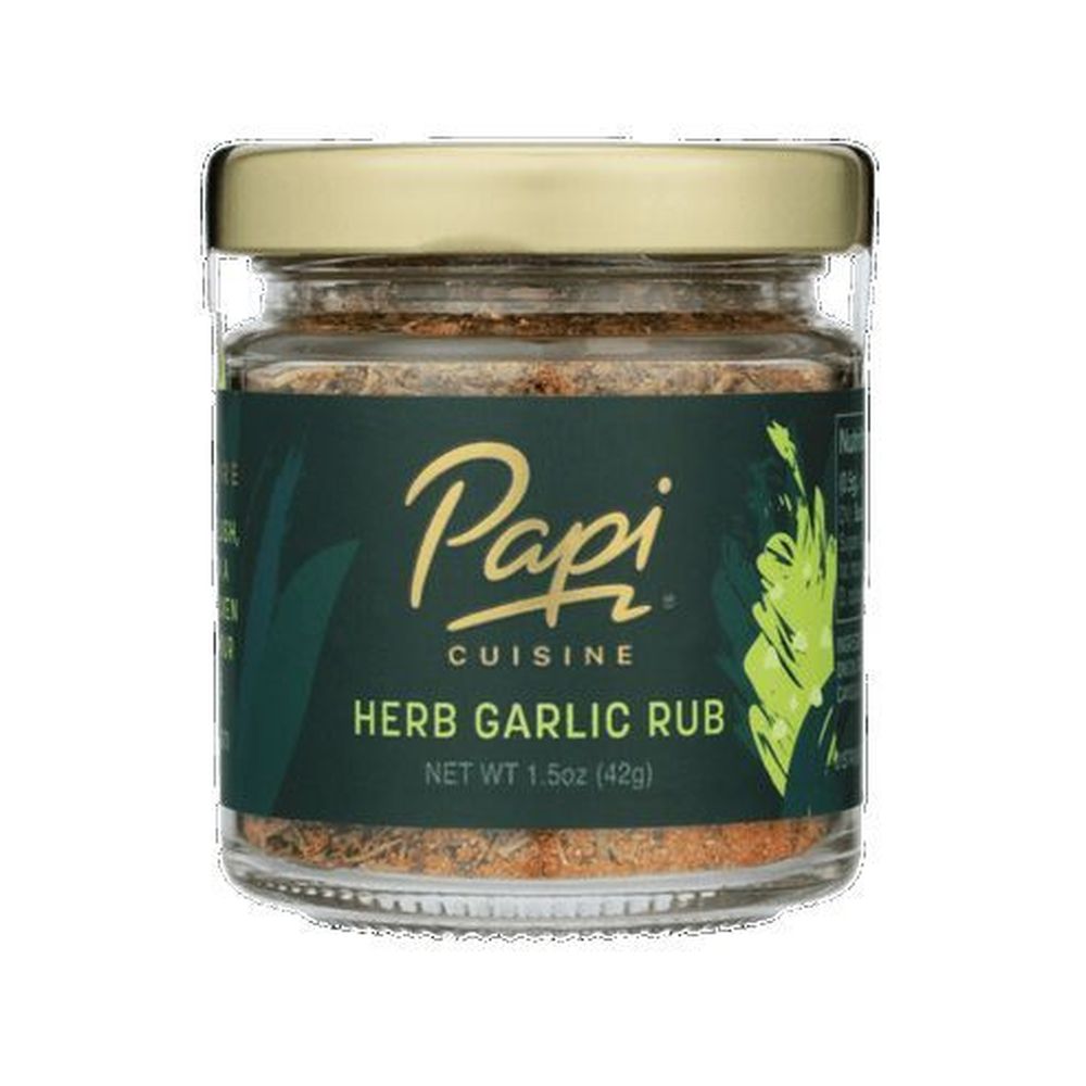 Papi Cuisine Garlic Herb Rub Seasoning, 1.5 Ounce -- 6 Per Case