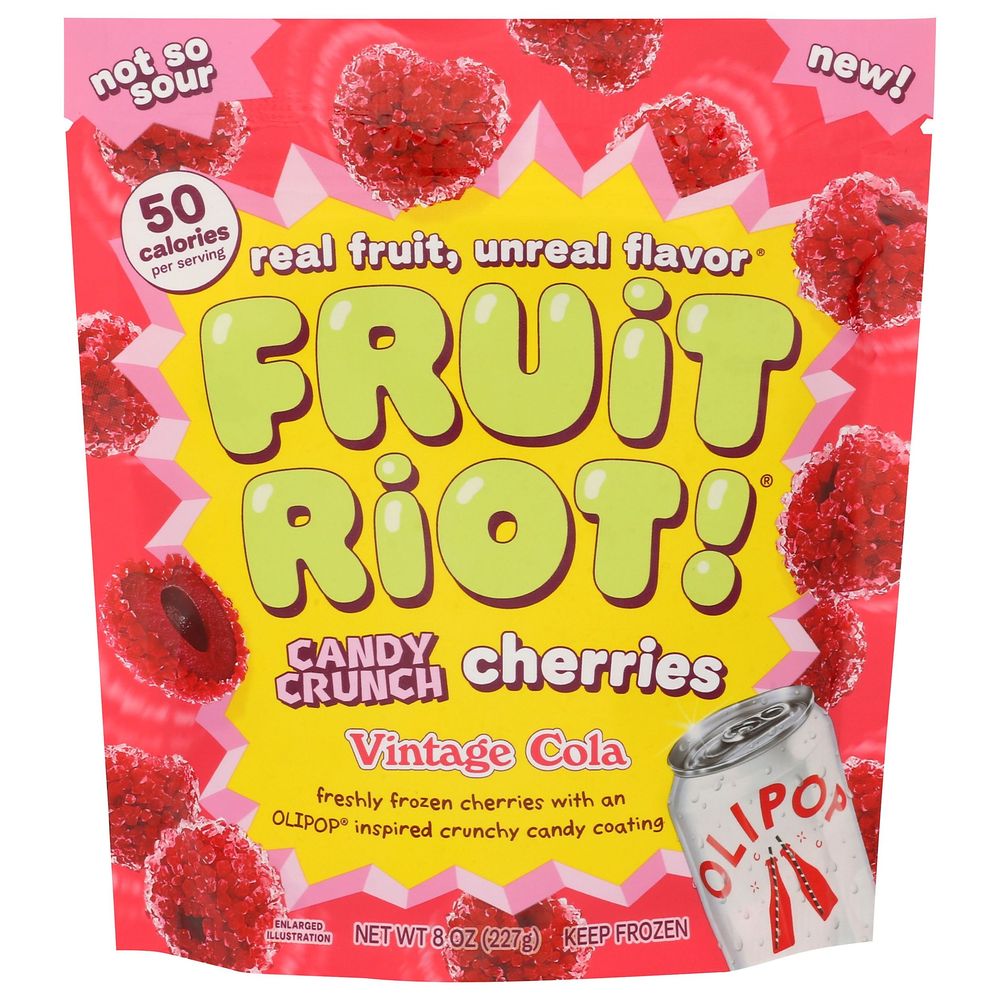 Fruit Riot Vintage Cola Cherries Sour Candy, 8 Ounce -- 6 Per Case
