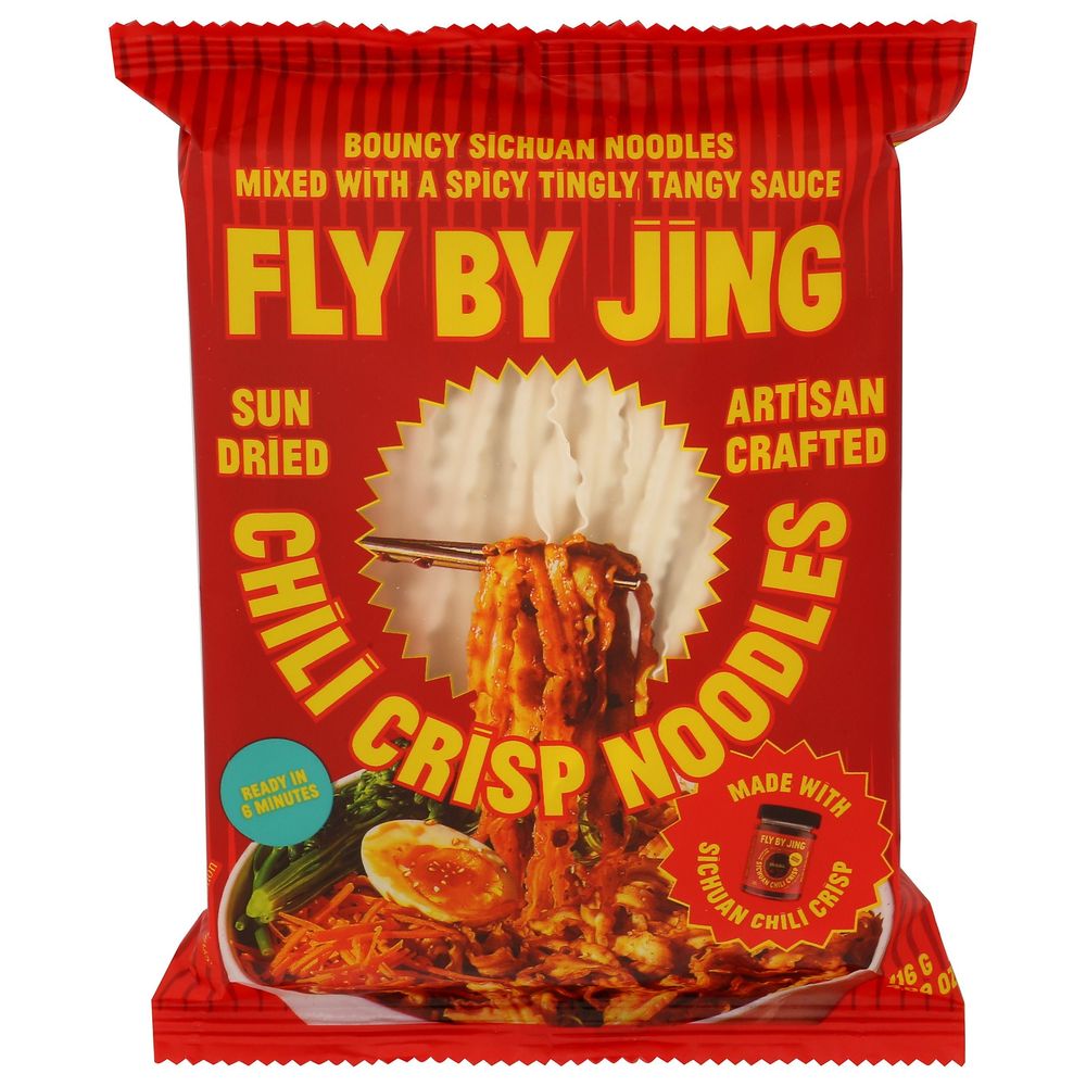 Fly By Jing Chili Crisp Noodles, 4.09 Ounce -- 6 Per Case