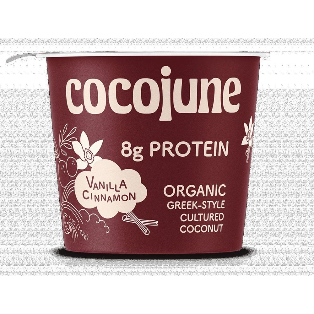Cocojune Organic Vanilla Cinnamon Greek-style Coconut Yogurt, 5 Ounce -- 12 Per Case