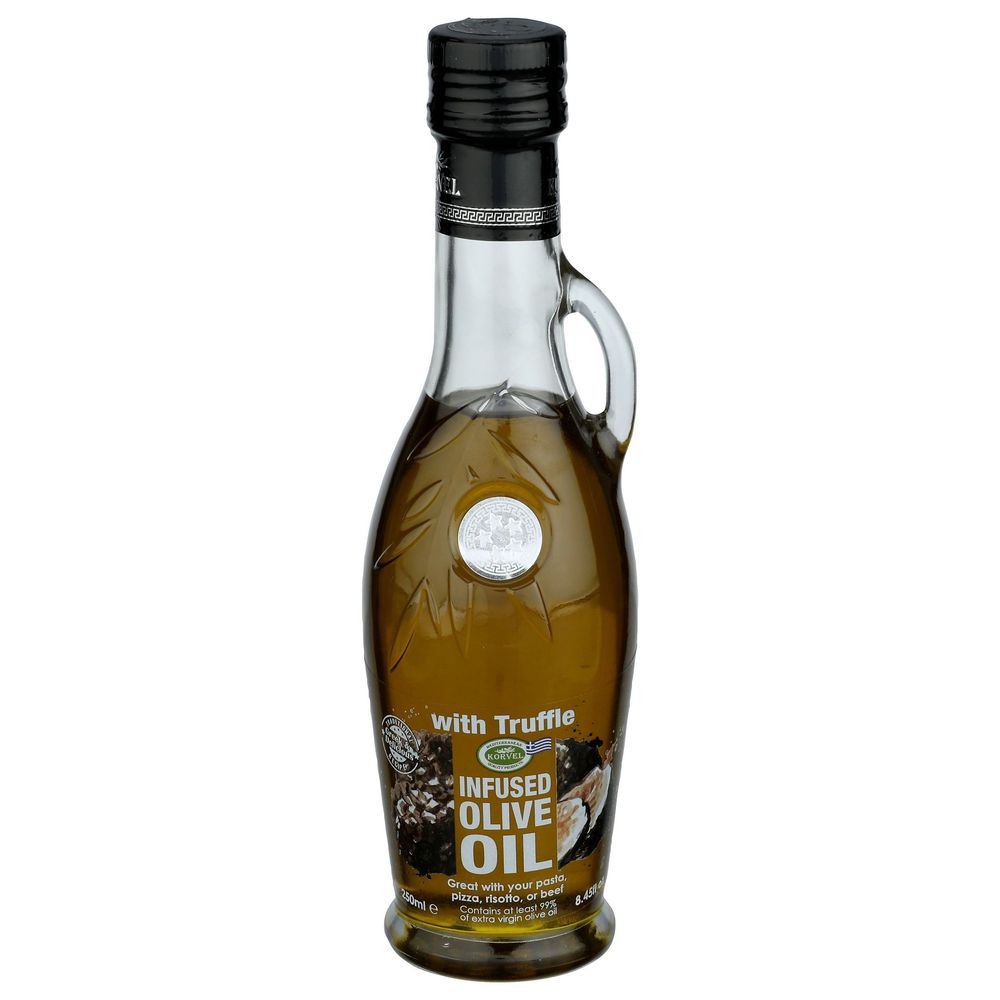 Korvel Greek Extra Virgin Olive Oil With Truffle Flavor, 8.45 Fluid Ounce -- 6 Per Case