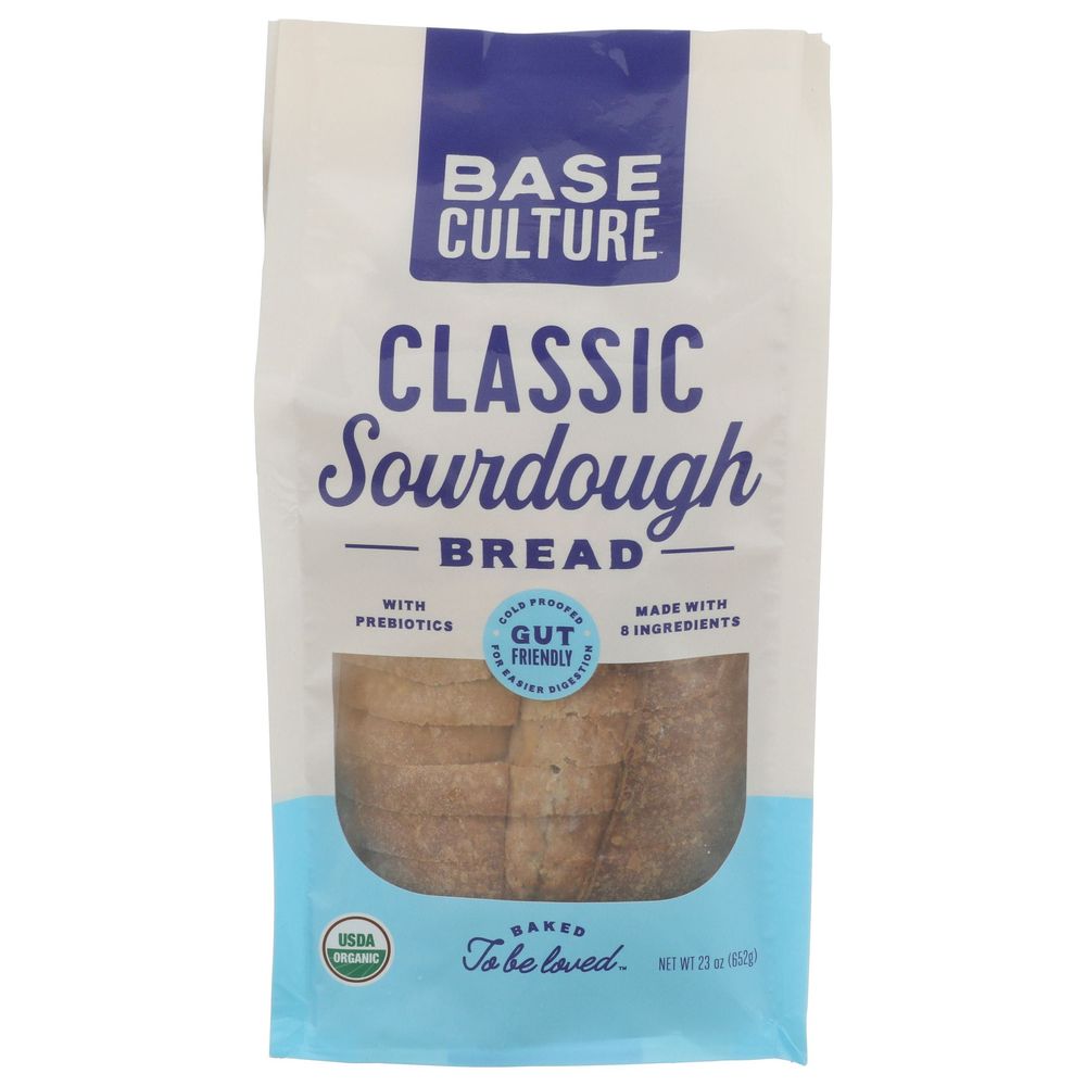 Base Culture Organic Classic Sourdough Bread, 23 Ounce -- 6 Per Case