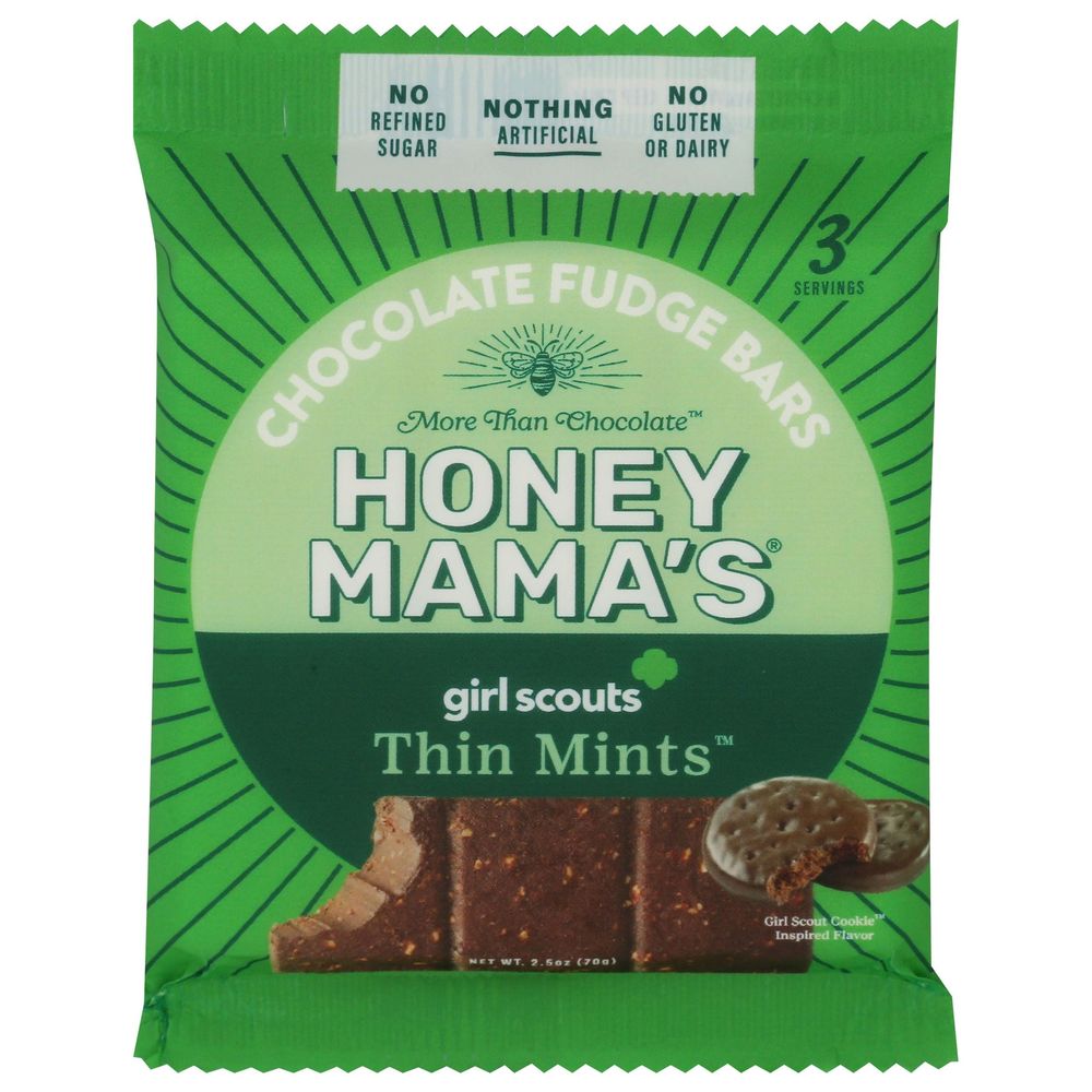 Honey Mama's Girl Scout Thin Mints Chocolate Fudge Bar, 2.5 Ounce -- 12 Per Case