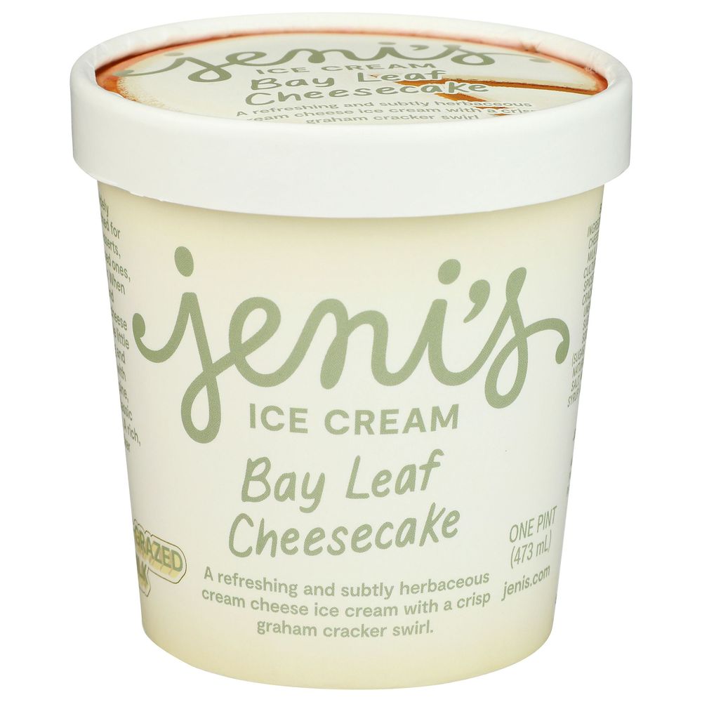 Jenis Bay Leaf Cheesecake Ice Cream, 16 Fluid Ounce -- 8 Per Case
