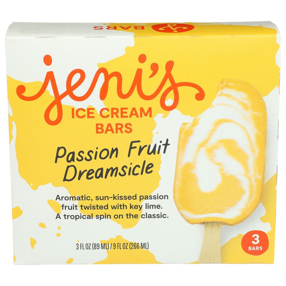 Jenis Passion Fruit Dreamslice Ice Cream Bar, 3 Fluid Ounce -- 24 Per Case