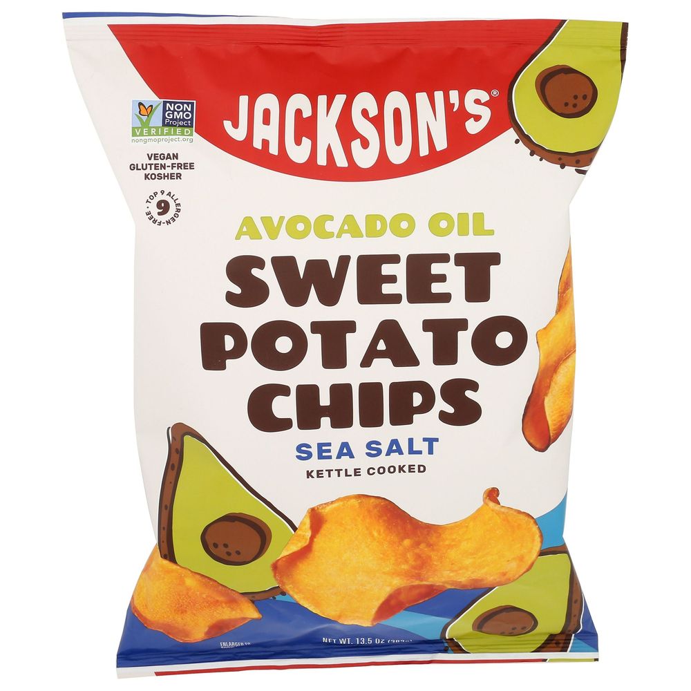 Sea Salt Avocado Oil Kettle Cooked Sweet Potato Chips
