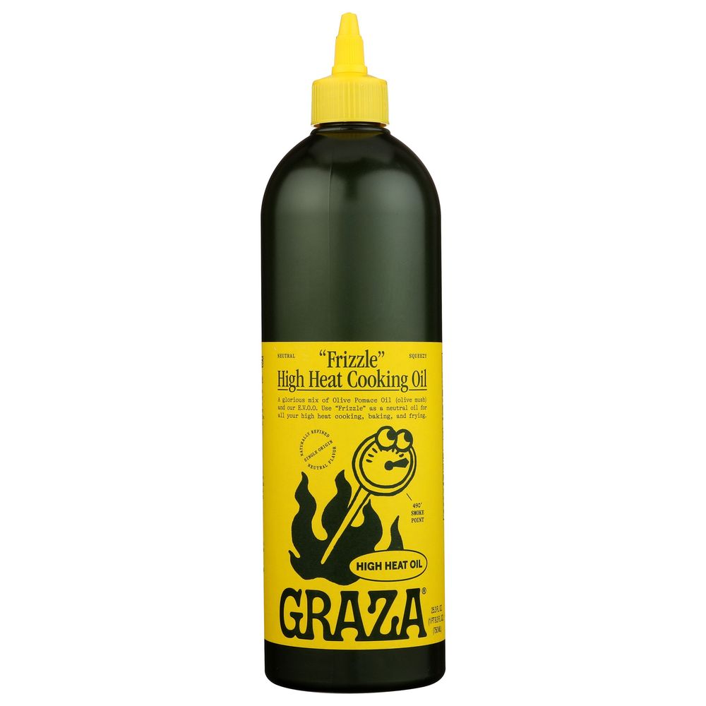 Graza Frizzle High Heat Cooking Oil, 25.3 Fluid Ounce Squeeze