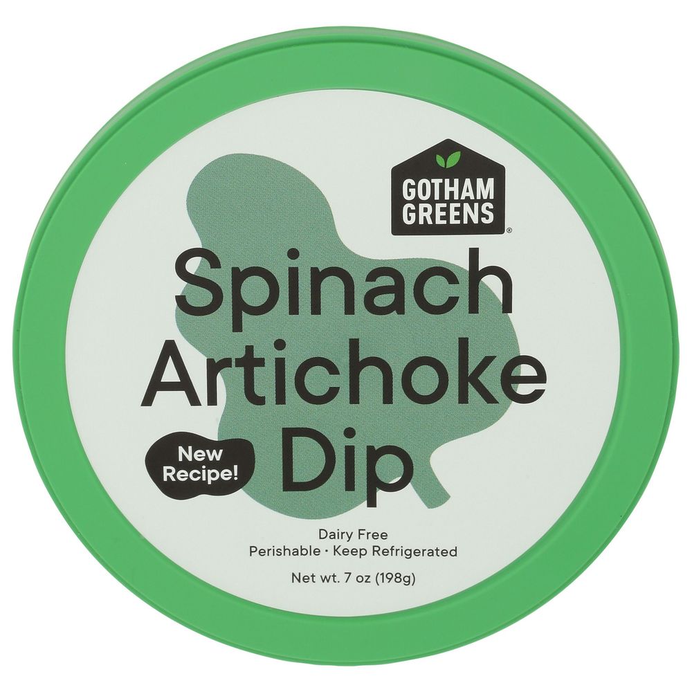 Gotham Greens Spinach Artichoke Dip, 7 Ounce -- 6 Per Case
