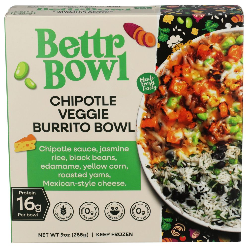 Bettr Bowl Chipotle Veggie Burrito Bowl, 9 Ounce -- 10 Per Case