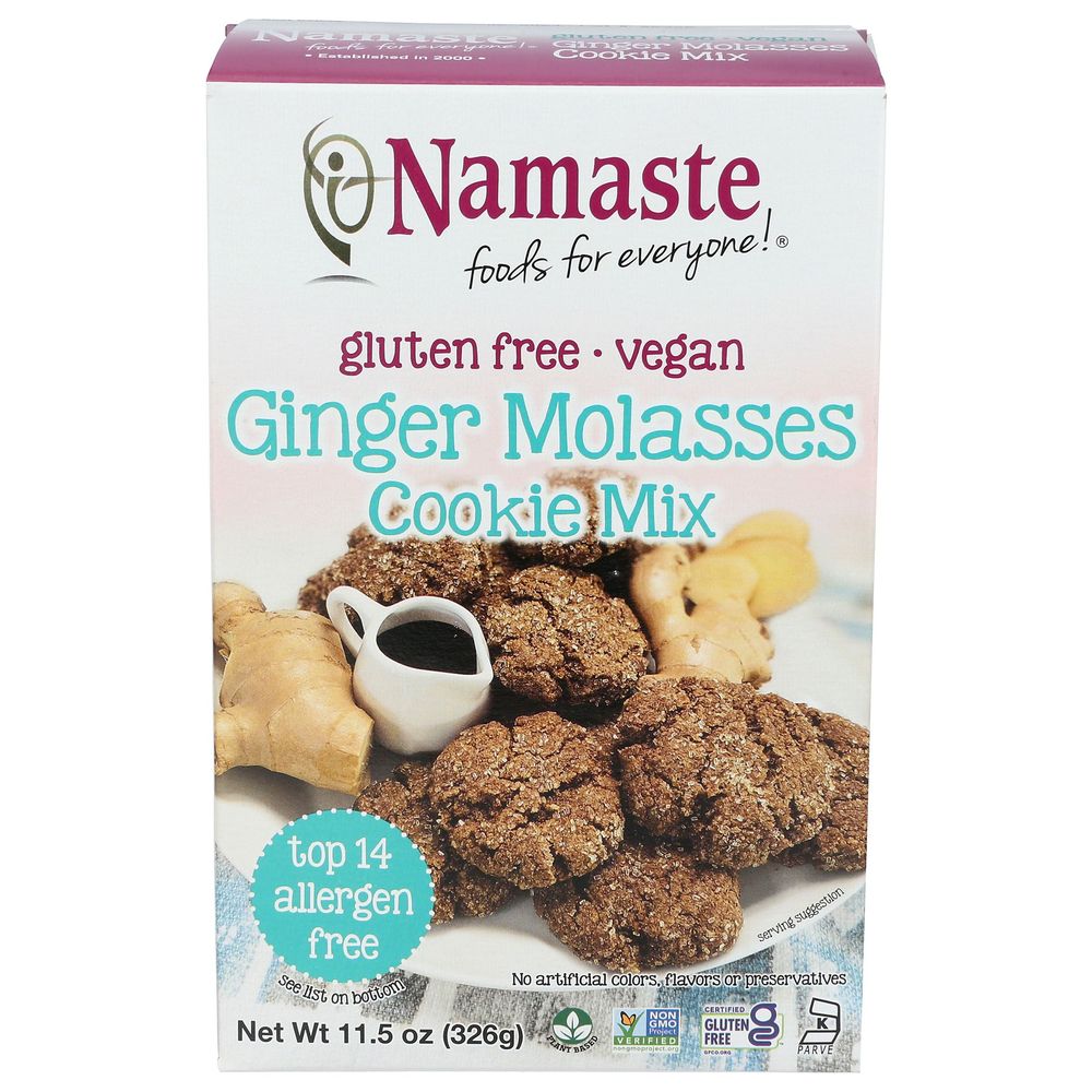 Namaste Foods Ginger Molasses Cookie Mix, 11.5 Ounce -- 6 Per Case