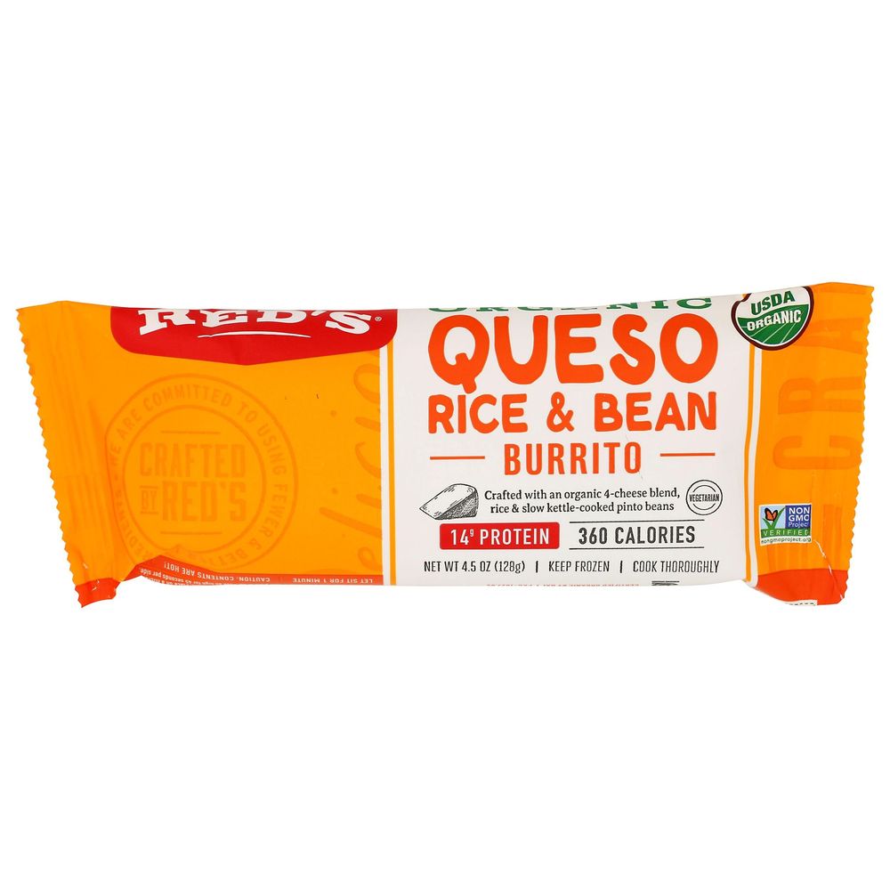Reds Organic Rice And Bean Burrito Cheese Quesadilla, 4.5 Ounce -- 12 Per Case