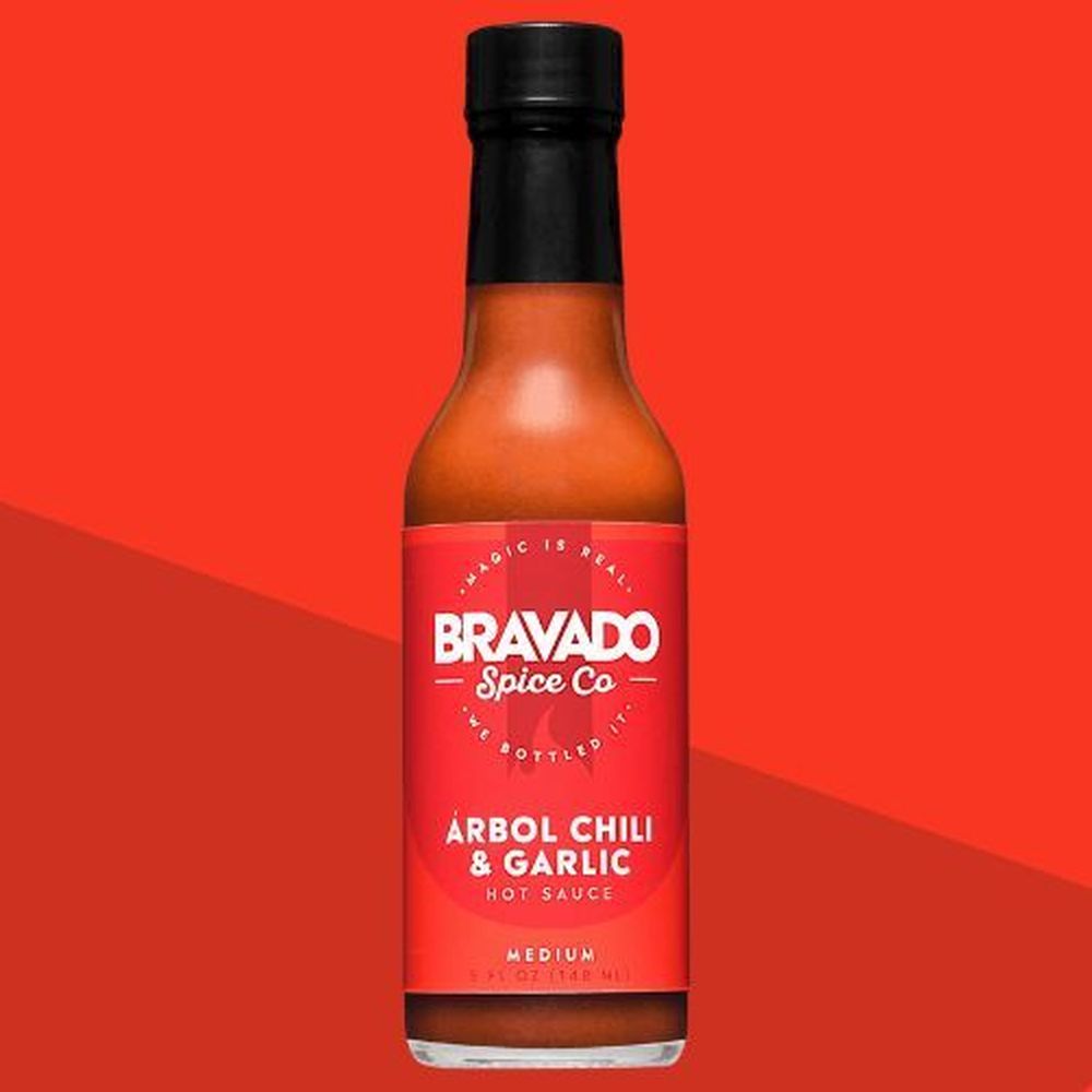 Bravado Spice Medium Arbol Chili And Garlic Hot Sauce, 5 Fluid Ounce -- 6 Per Case
