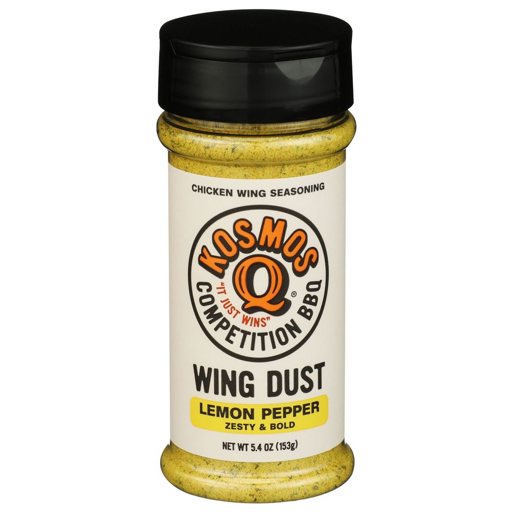 Kosmos Q Wing Dust Lemon Pepper Chicken Wing Seasoning, 5.4 Ounce -- 6 Per Case