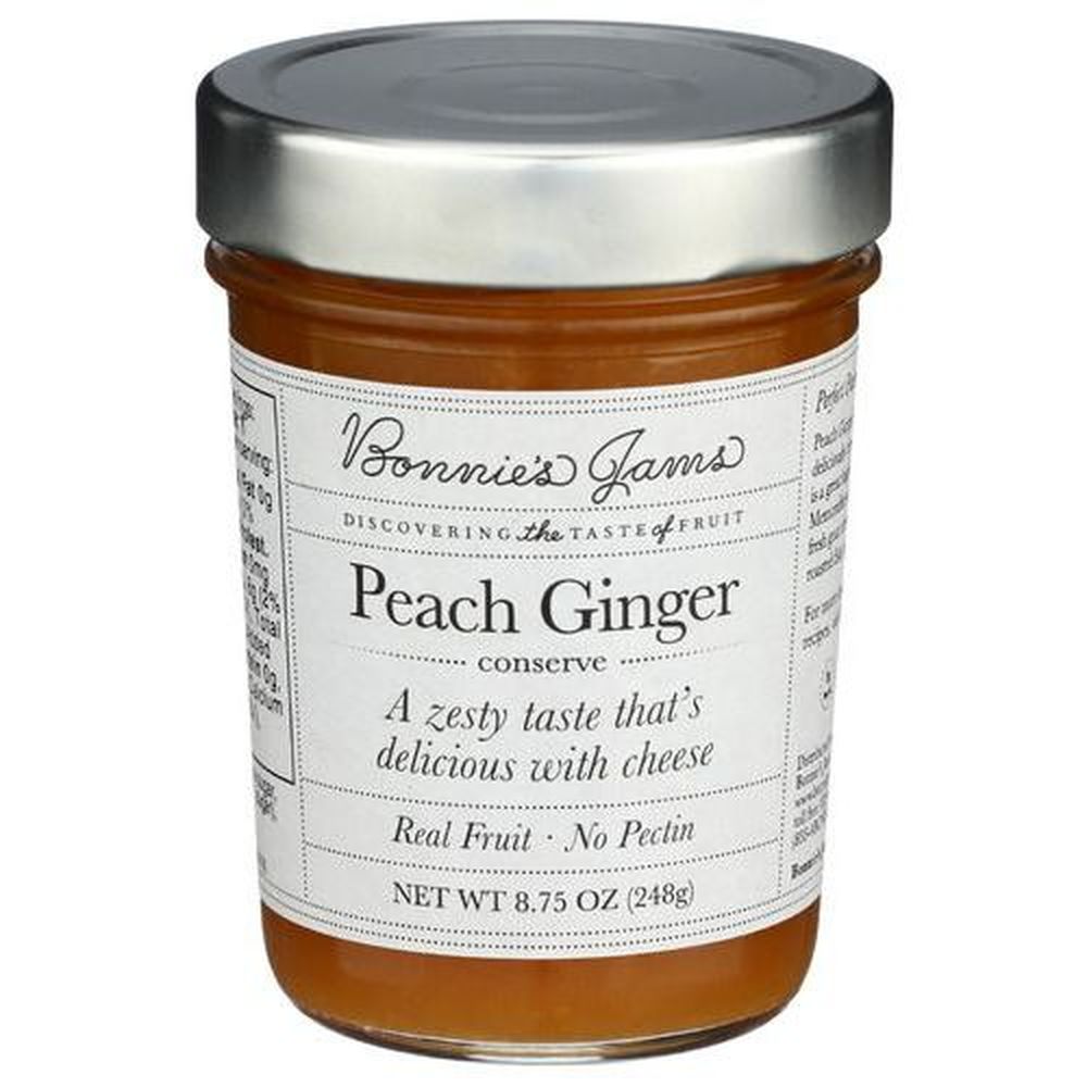 Bonnie's Jams Peach Ginger Jam, 8.75 Ounce -- 6 Per Case