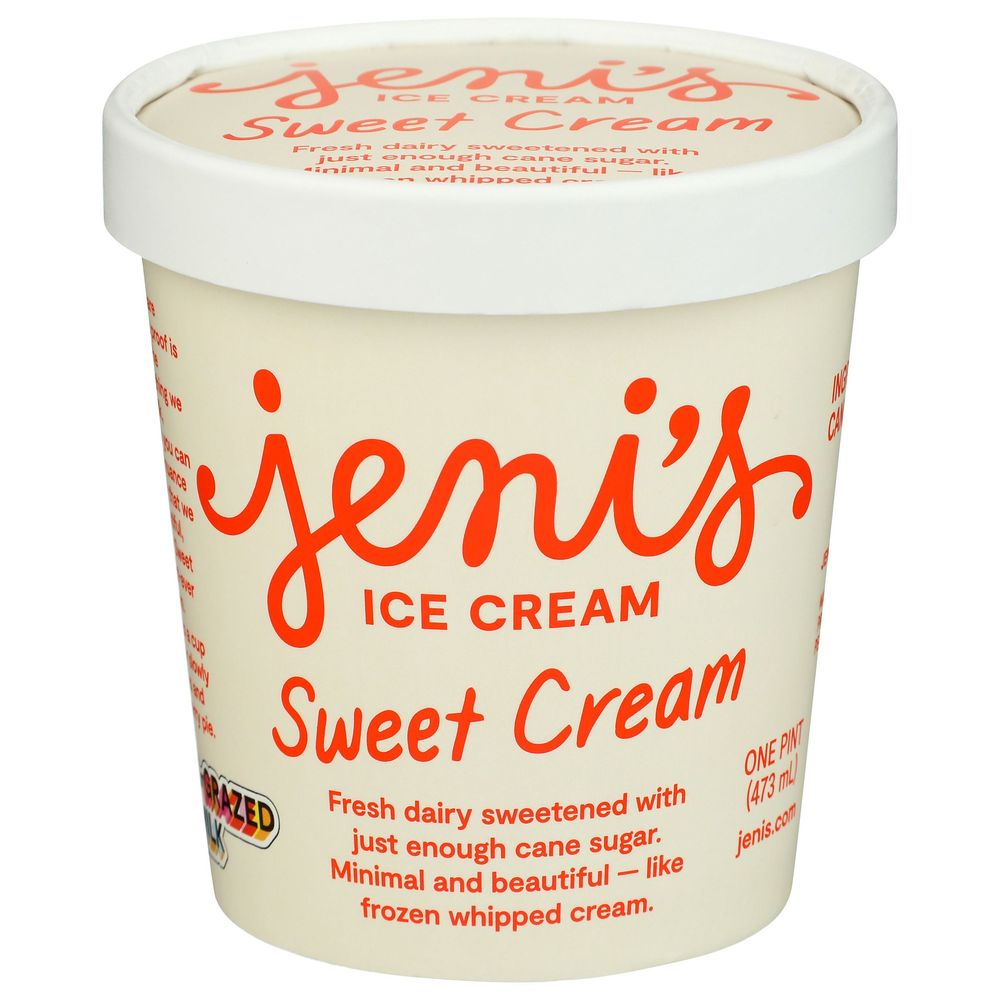 Jenis Sweet Cream Ice Cream, 16 Fluid Ounce -- 8 Per Case