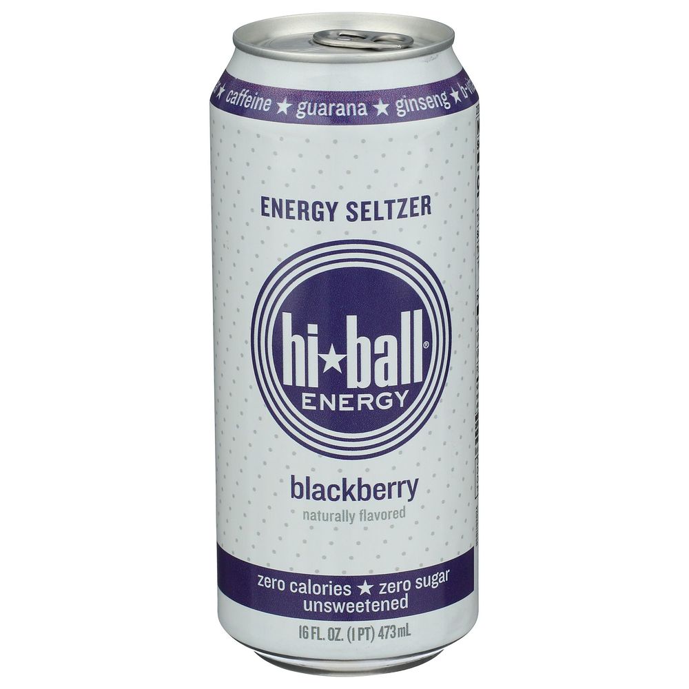 Hiball Blackberry Energy Seltzer, 16 Fluid Ounce -- 12 Per Case