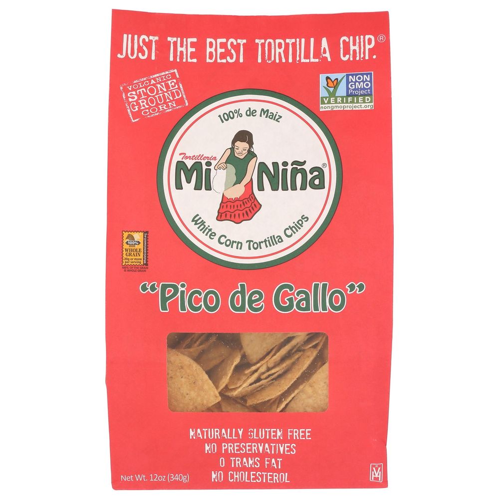 Mi Nina Pico De Gallo Tortilla Chips, 12 Ounce -- 9 Per Case