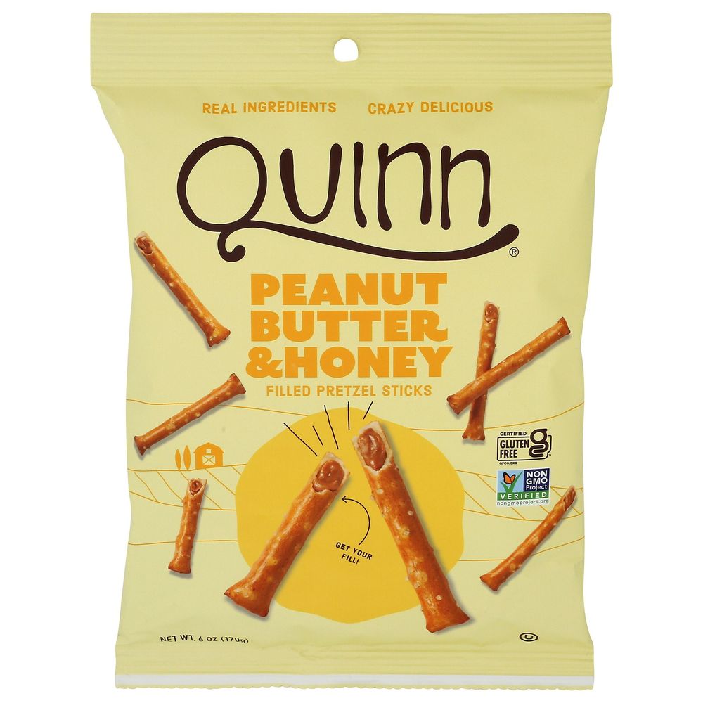 Peanut Butter and Honey Filled Pretzel Sticks