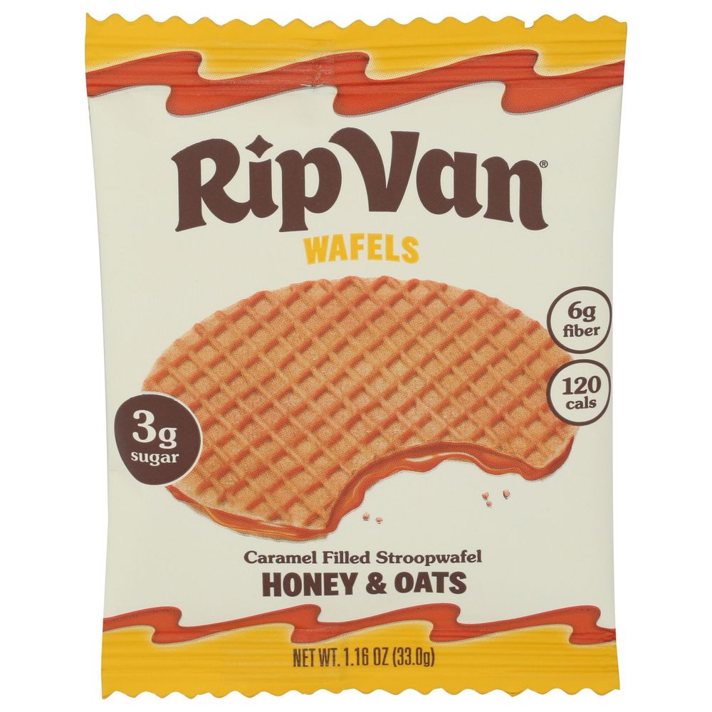 Rip Van Honey And Oats Wafels, 1.16 Ounce -- 12 Per Case