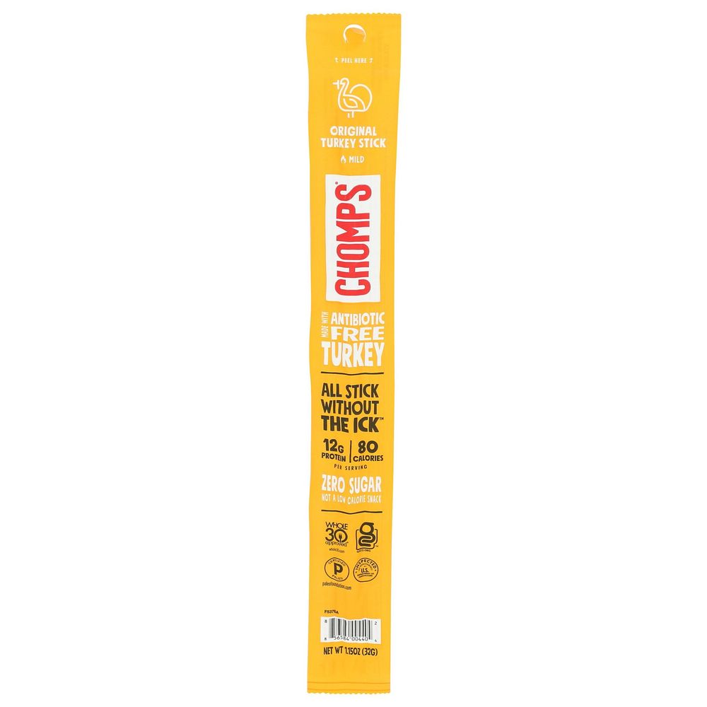 Chomps Original Antibiotic Free Turkey Stick, 1.15 Ounce -- 24 Per Case