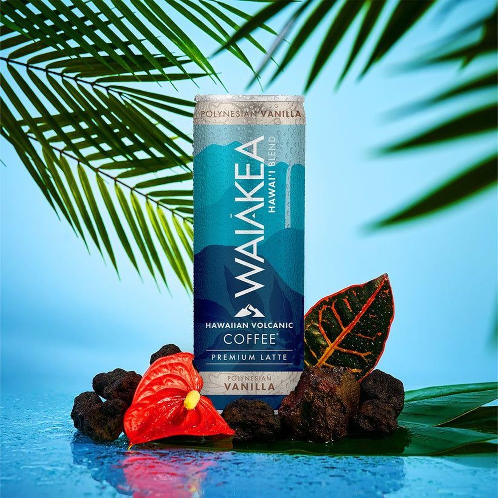 Waiakea Polynesian Vanilla Ready To Drink Hawaiian Coffee, 11 Fluid Ounce -- 12 Per Case