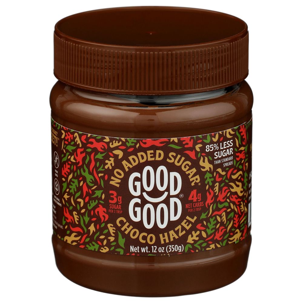 Good Good No Added Sugar Choco Hazel Spread, 12 Ounce -- 6 Per Case